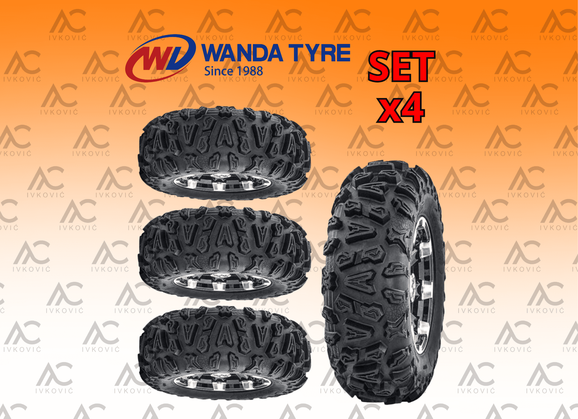 WANDA P390 SET 26×9-R14 / 26×11-R14