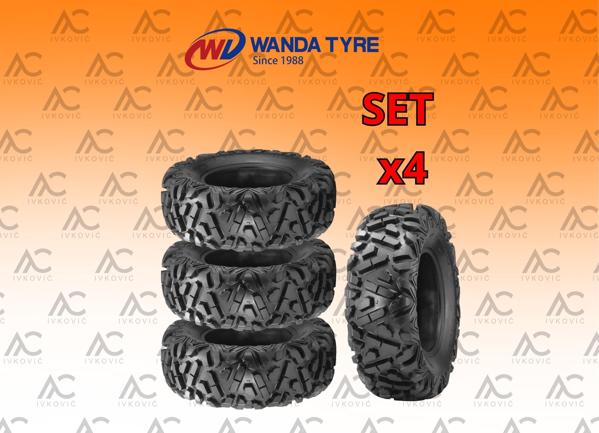 WANDA P350 SET 26×8-R14 / 26×10-R14