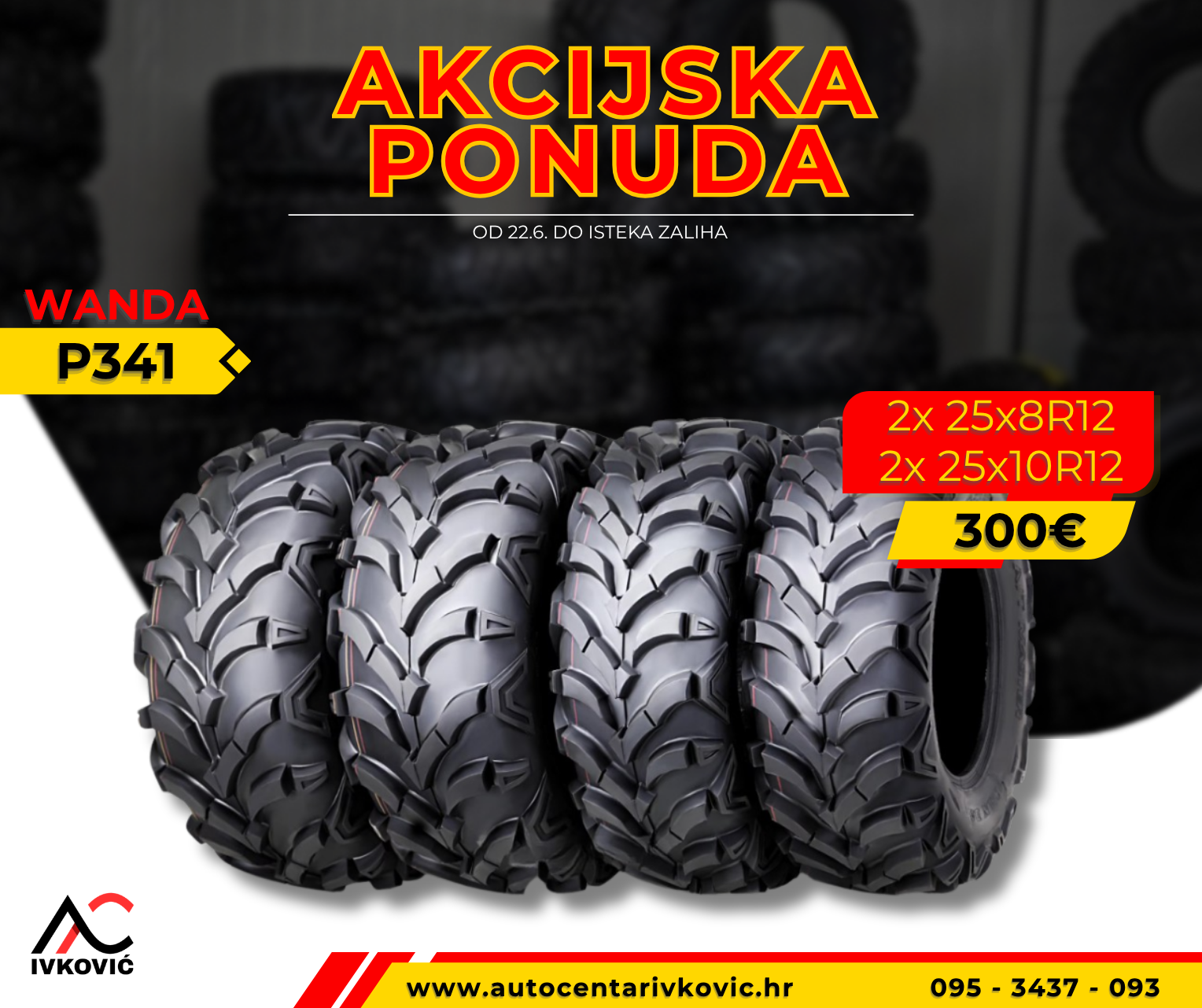 WANDA P341 – 25x8R12 – 25x10R12 – AKCIJSKA CIJENA